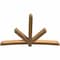 Ekena Millwork Alberta Smooth Timber Gable Bracket, Western Red Cedar, 96"W x 64"H x 5 1/2"D x 5 1/2"F, 16/12 Pitch GBW096X64X0606ALB00SWR - alternate 3